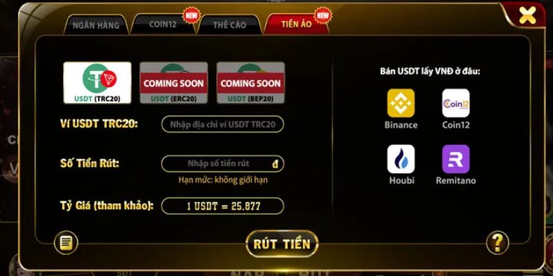 Thực hiện từ A đến Z cách rút tiền VSBET